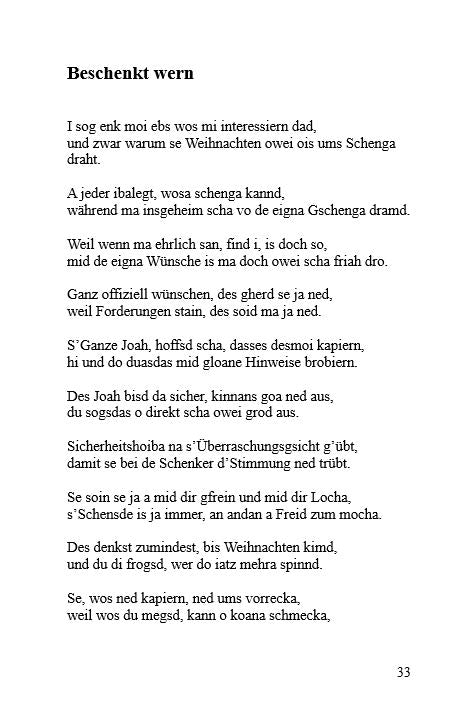 Oft gehd's bled her - Mundartband