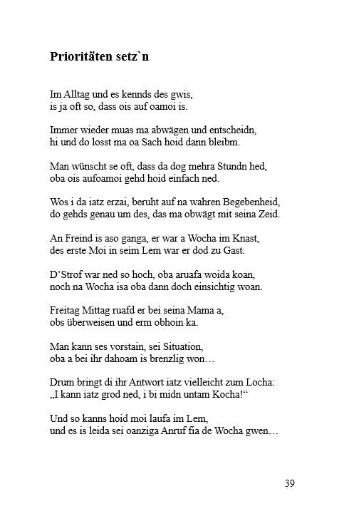 Oft gehd's bled her - Mundartband