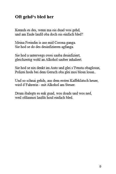 Oft gehd's bled her - Mundartband