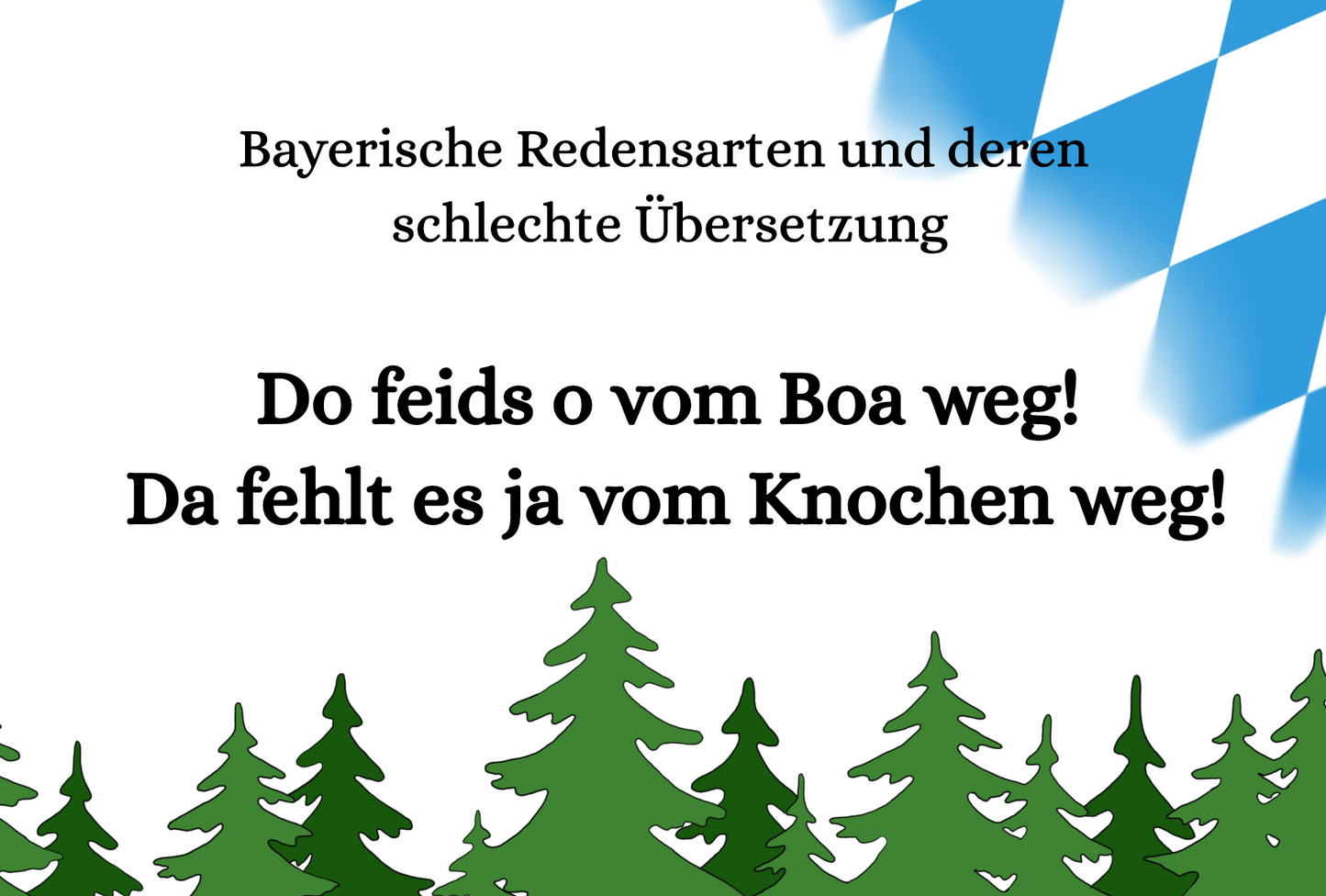 bayerische Postkarten - Bostkoadn Bayern - einzeln - verschiedene Sprüche