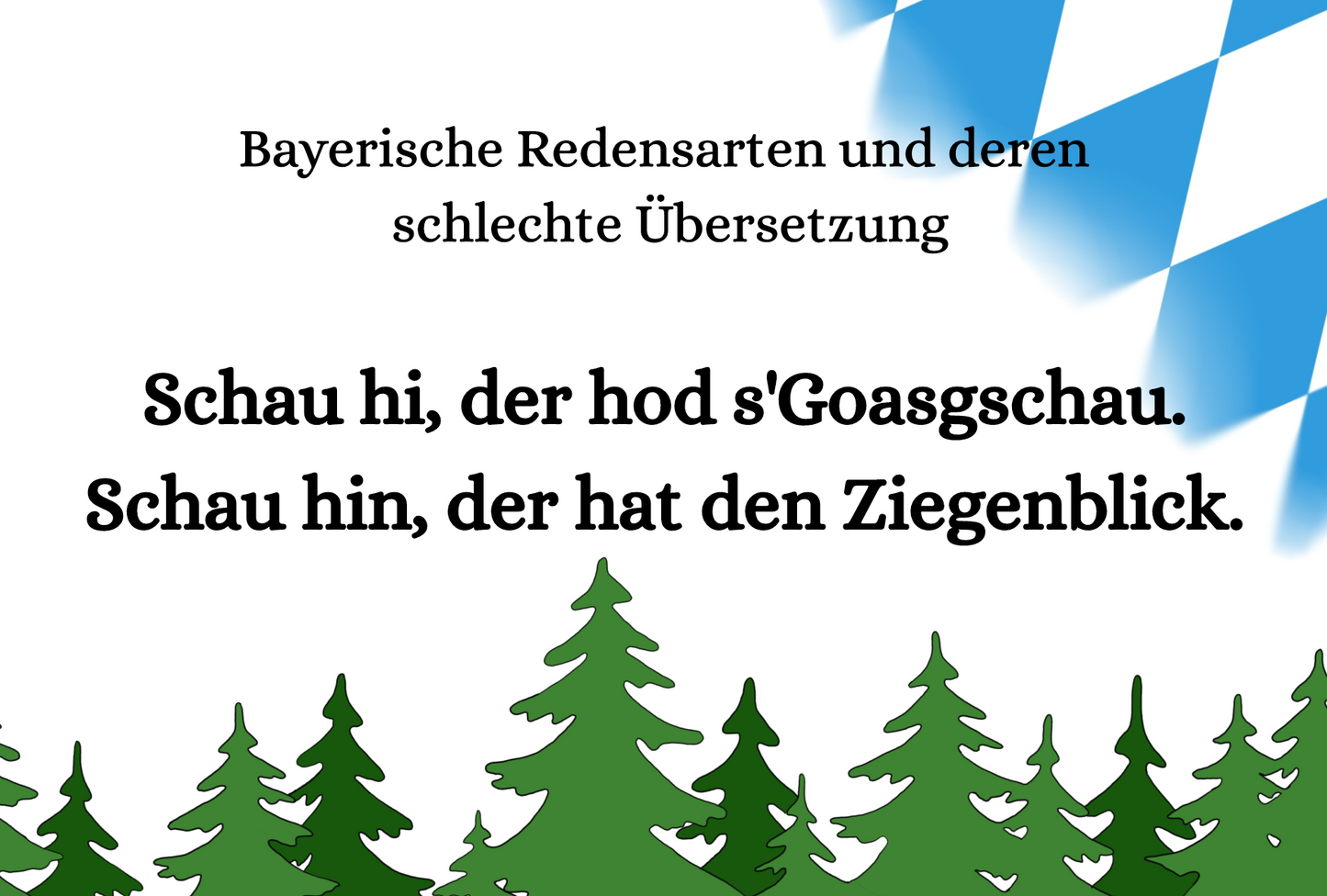 bayerische Postkarten - Bostkoadn Bayern - einzeln - verschiedene Sprüche