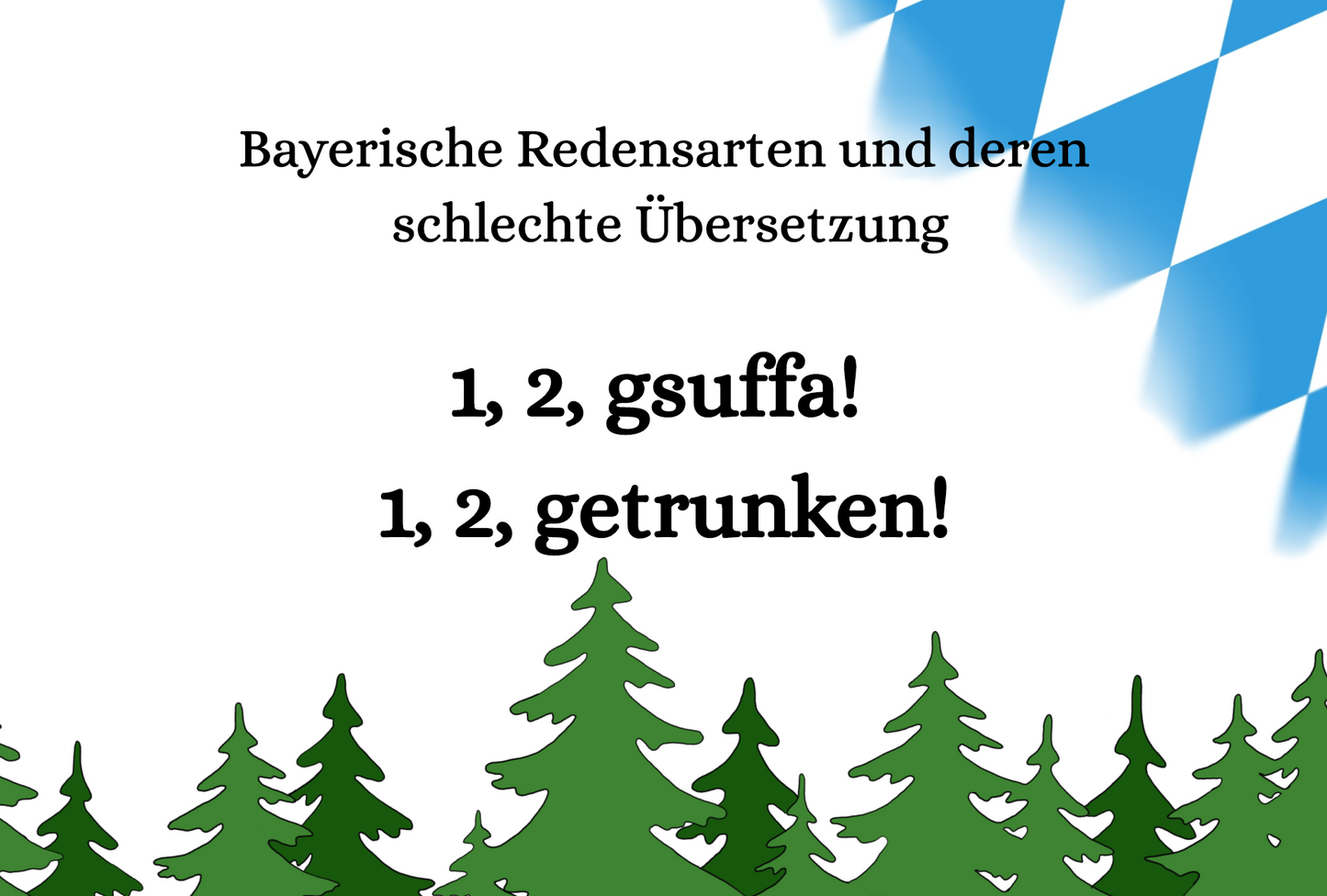 bayerische Postkarten - Bostkoadn Bayern - einzeln - verschiedene Sprüche