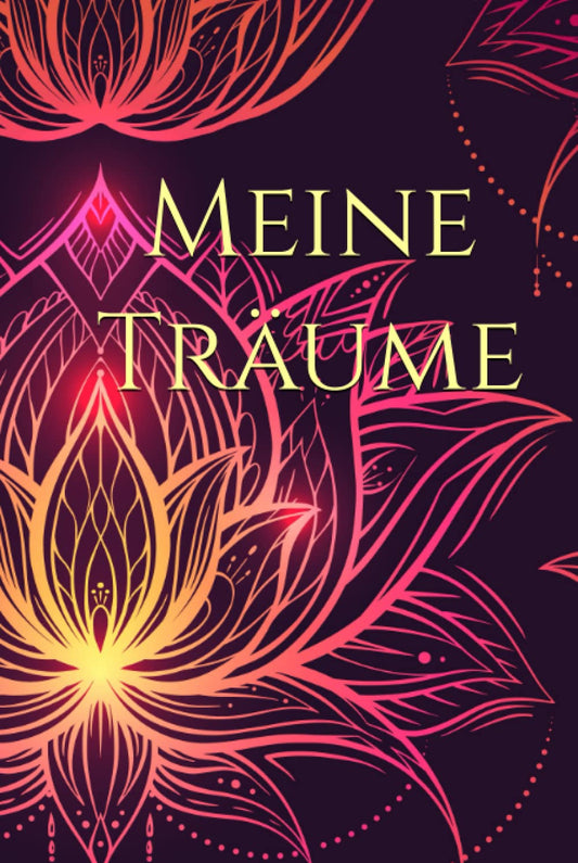 Traumtagebuch Mandala orientalisch pink gelb - Softcover