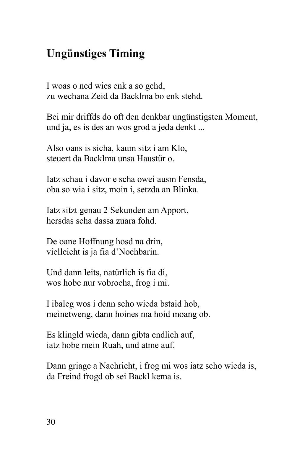 Ebs zum Locha fia enk Grantla - Mundartband Taschenbuch