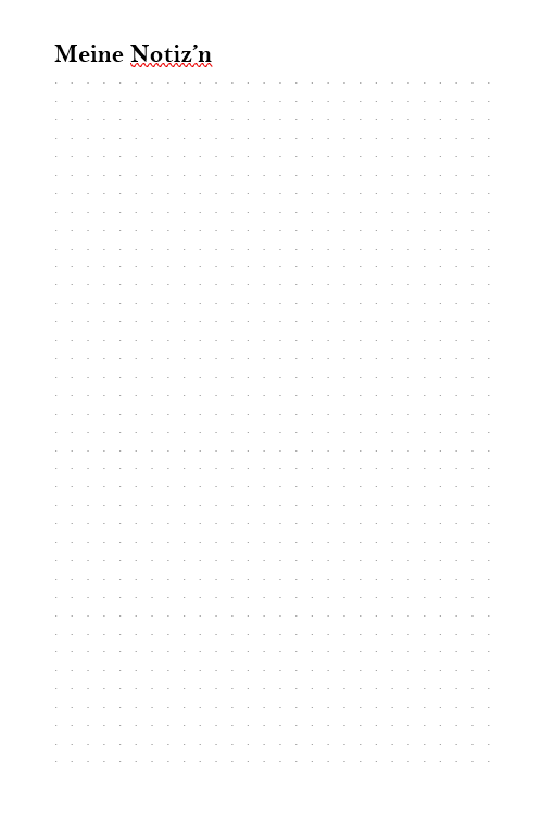 Notizbiachl - bayerisches Notizbuch blanco