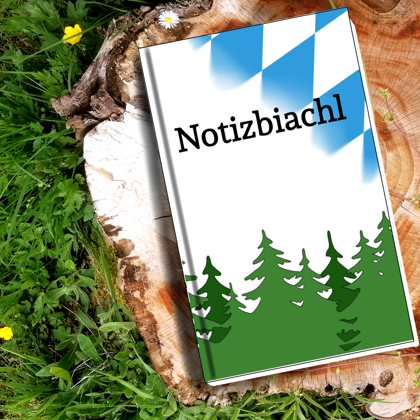 Notizbiachl - bayerisches Notizbuch blanco
